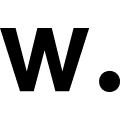 Black circular logo with a stylized white letter 'a' inside.